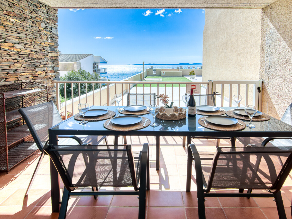 Appartement 3 chambres Roses, terrasse avec vue mer - Photo 19