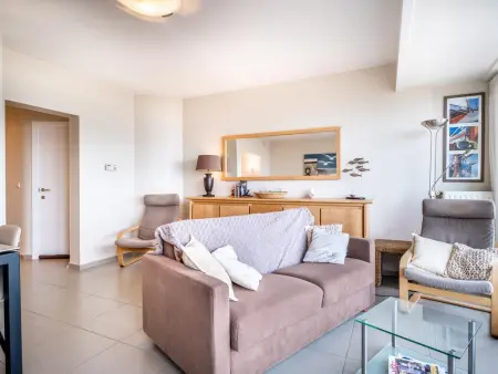 Appartement front de mer Vitelli Fourth, Koksijde, vue mer : photo 5