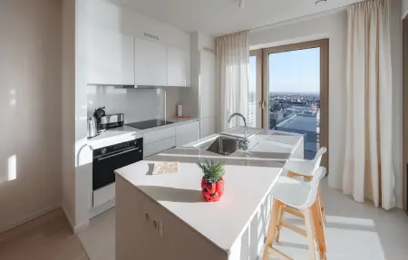Appartement 2 chambres sur la plage à Ostende, vue mer partielle : photo 2