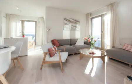 Appartement 2 chambres sur la plage à Ostende, vue mer partielle : photo 3