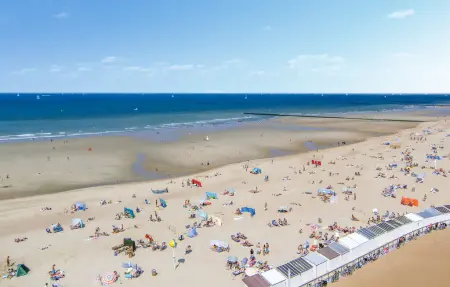 Appartement 2 chambres sur la plage à Ostende, vue mer partielle : photo 9