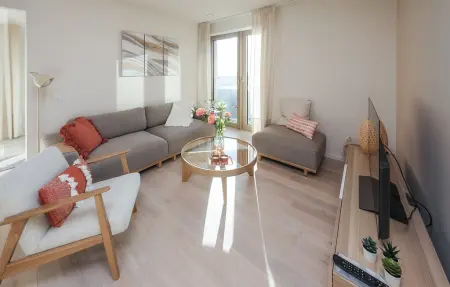 Appartement 2 chambres sur la plage à Ostende, vue mer partielle : photo 11