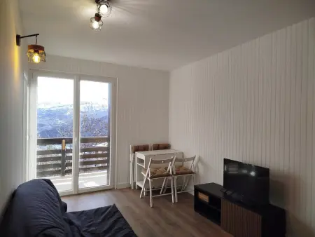 Location appartement à Pra Loup, Studio rénové 34m², balcon, fibre, à 300m des pistes, 4 pers