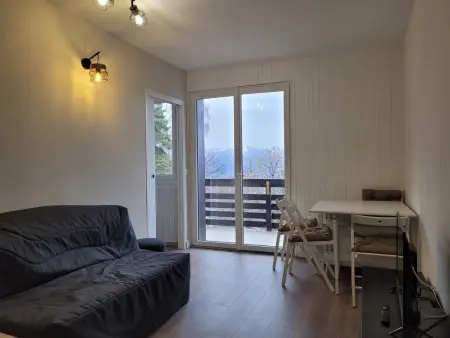 Studio rénové 34m², balcon vallée, 300m pistes Pra-Loup : photo 8