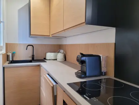 Studio rénové 34m², balcon vallée, 300m pistes Pra-Loup : photo 9