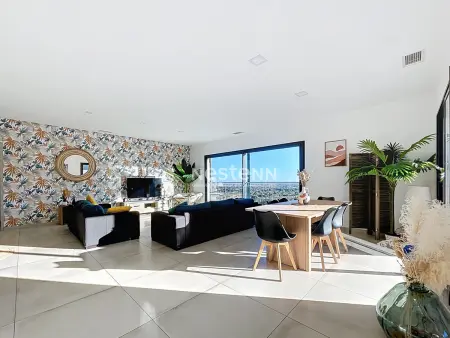 Villa contemporaine vue mer et piscine débordement - Photo 4