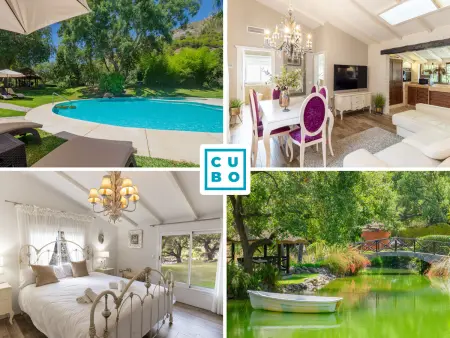 Location gite à Coín, Appartement familial avec piscine commune et vues naturelles