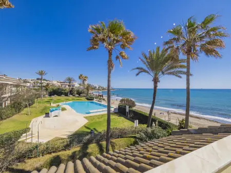 Appartement première ligne de plage à Mijas Costa, terrasse 60 m² : photo 5