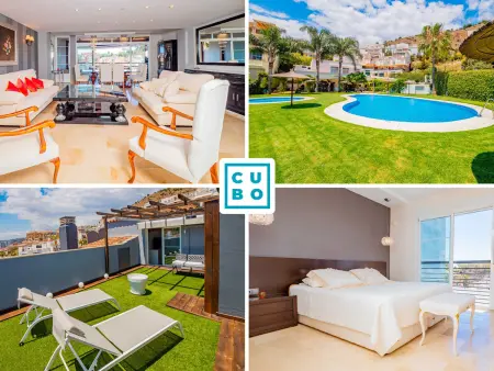 Location maison à Málaga, Luxueuse maison à Malaga avec piscine et WiFi, proche du Château Gibralfaro