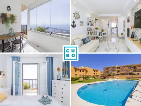 Location appartement à Mijas Costa, Magnifique Apt à Mijas Costa avec Piscine et Vue sur Mer