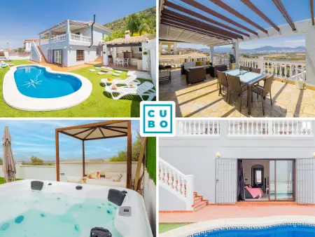 Location villa à Coín, Villa familiale pour 12 avec piscine et terrasse à Coín