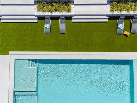 Villa 4 chambres, piscine débordement et domotique : photo 4