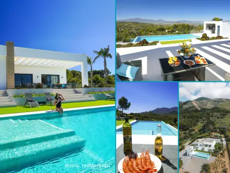 Villa 4 chambres, piscine débordement et domotique : photo 6