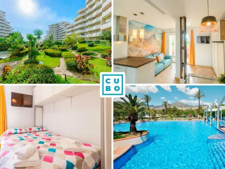Location appartement à Benalmádena, Studio moderne avec vue sur mer à Benalmádena