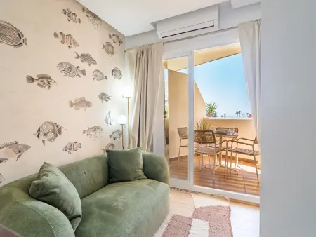 Studio 38 m² vue mer directe et accès plage à Benalmádena : photo 14