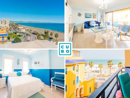 Location appartement à Torremolinos, Appartement Front de Mer à Torremolinos, Lumineux et Confortable