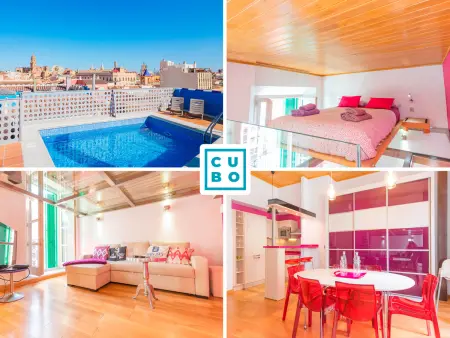 Location appartement à Málaga, Studio moderne avec piscine au cœur de Málaga