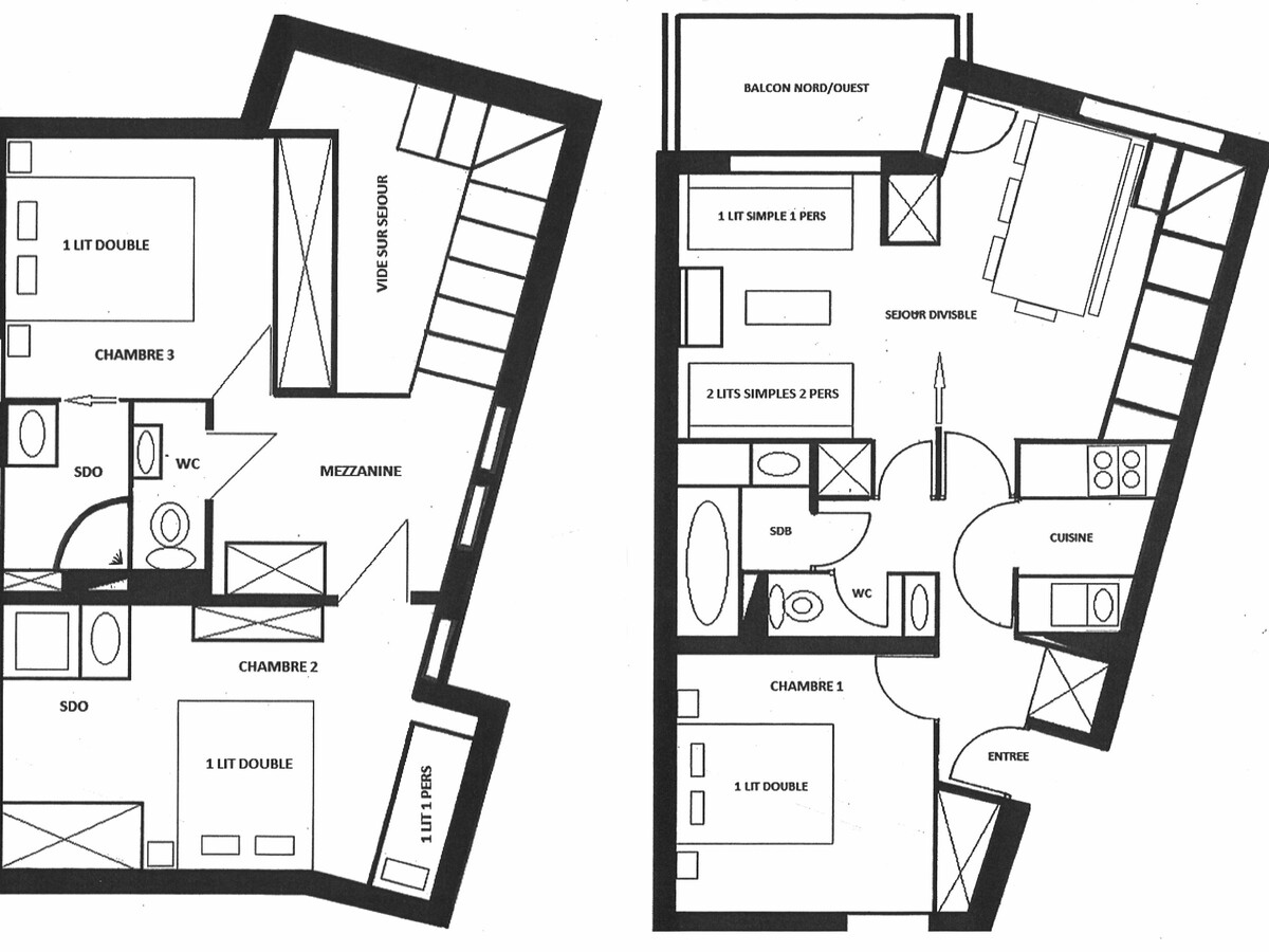 Duplex 10 pers. à 3 min des pistes, Montchavin - Photo 13