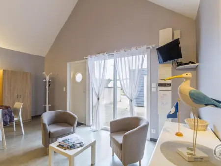 Location appartement à Siouville Hague, Studio accessible PMR proche plage, animaux acceptés