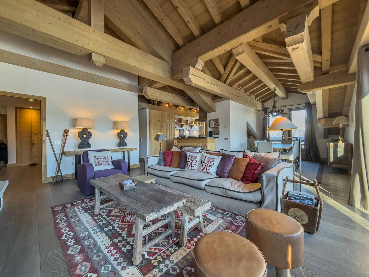 Superbe duplex à Courchevel 1850, 5 chambres, sauna, garage, pour 10 personnes - Photo 1
