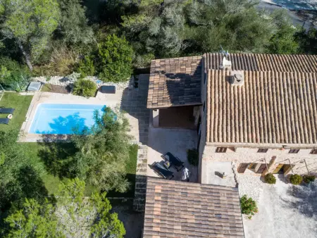 Maison Bonany à Petra, piscine et vue montagne : photo 10