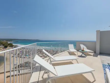 Appartement S'Illot, terrasse vue mer et plage : photo 12