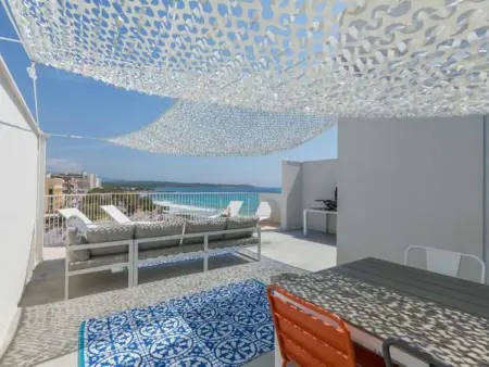 Appartement S'Illot, terrasse vue mer et plage : photo 14