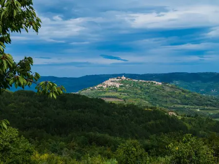 Villa Benvenuti à Motovun, piscine privée et jardin : photo 4