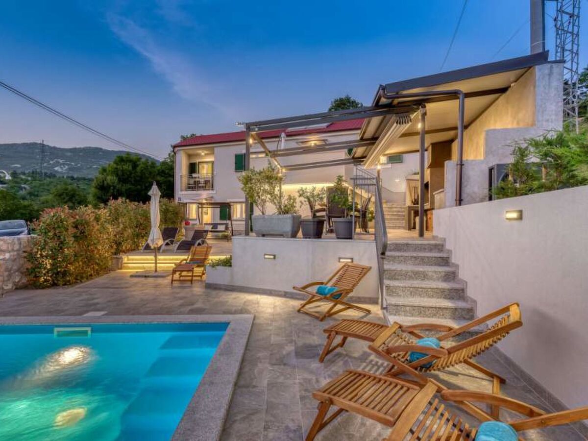 Villa Leticija : maison 4 chambres avec piscine chauffée à Hreljin - Photo 3