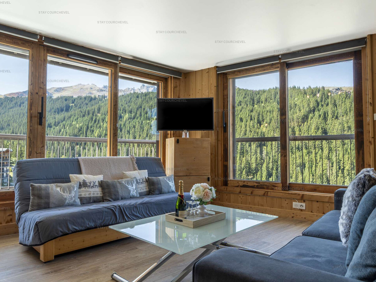 Appartement skis aux pieds, balcon montagne à Courchevel - Photo 1