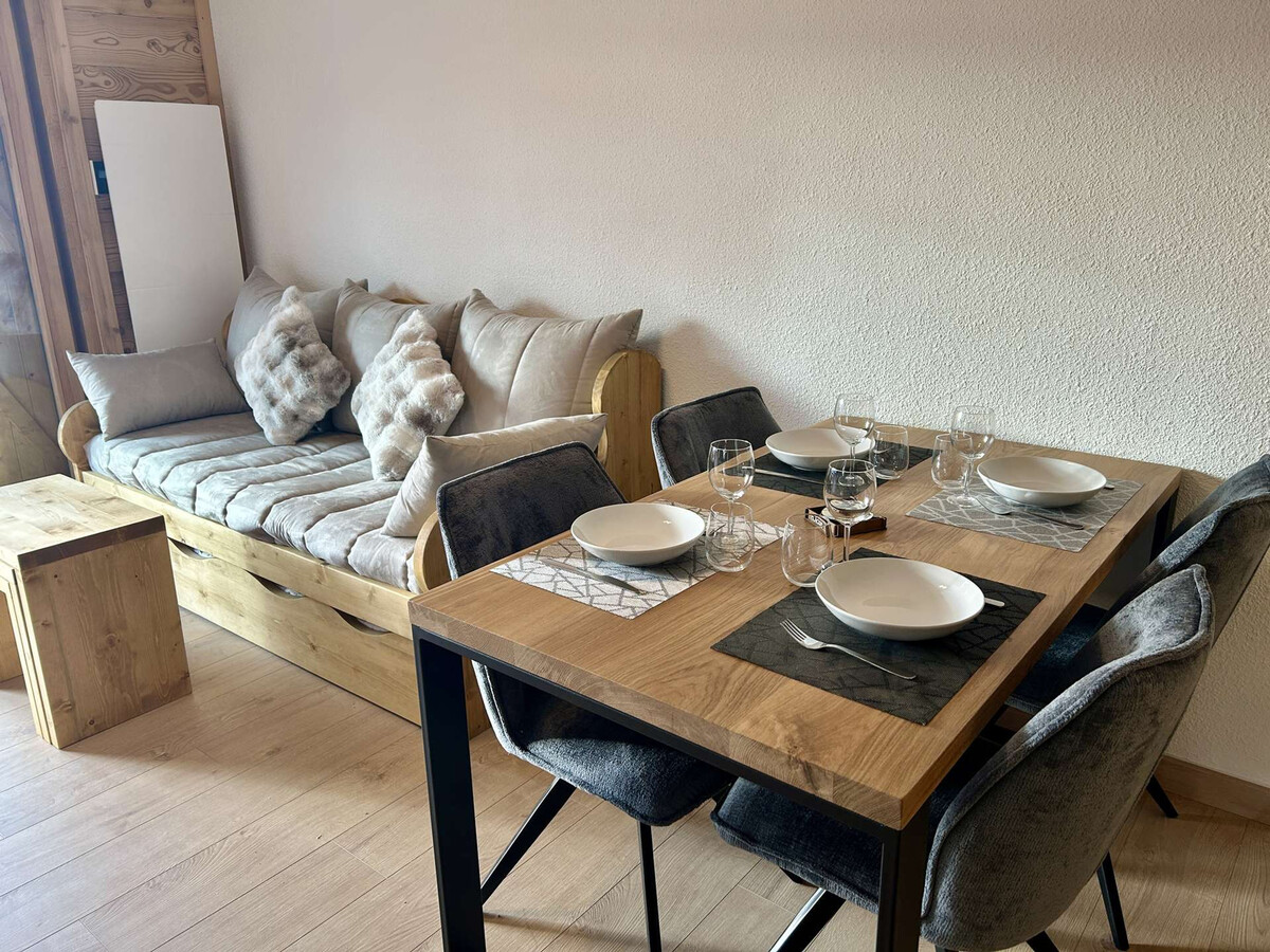 Studio cabine rénové aux Saisies, terrasse 15m² - Photo 2