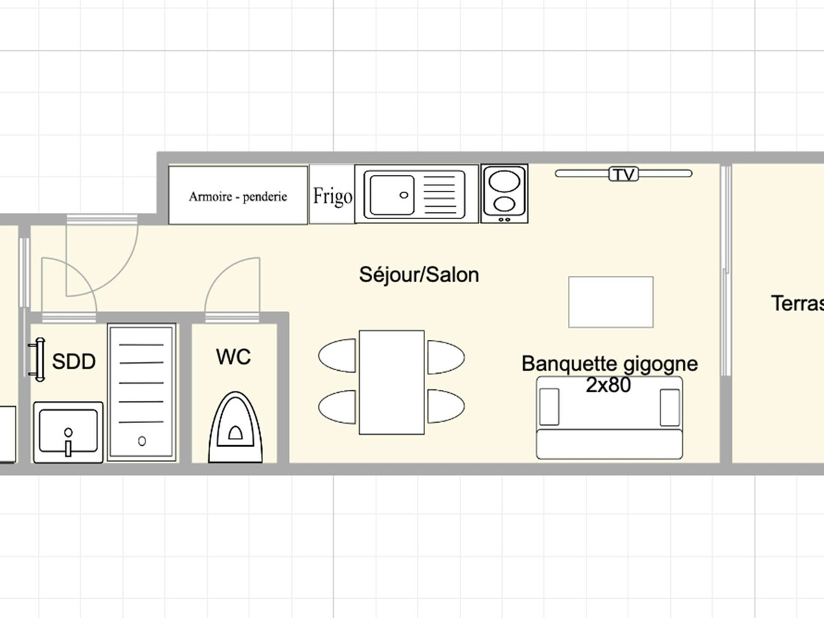 Studio cabine rénové aux Saisies, terrasse 15m² - Photo 3