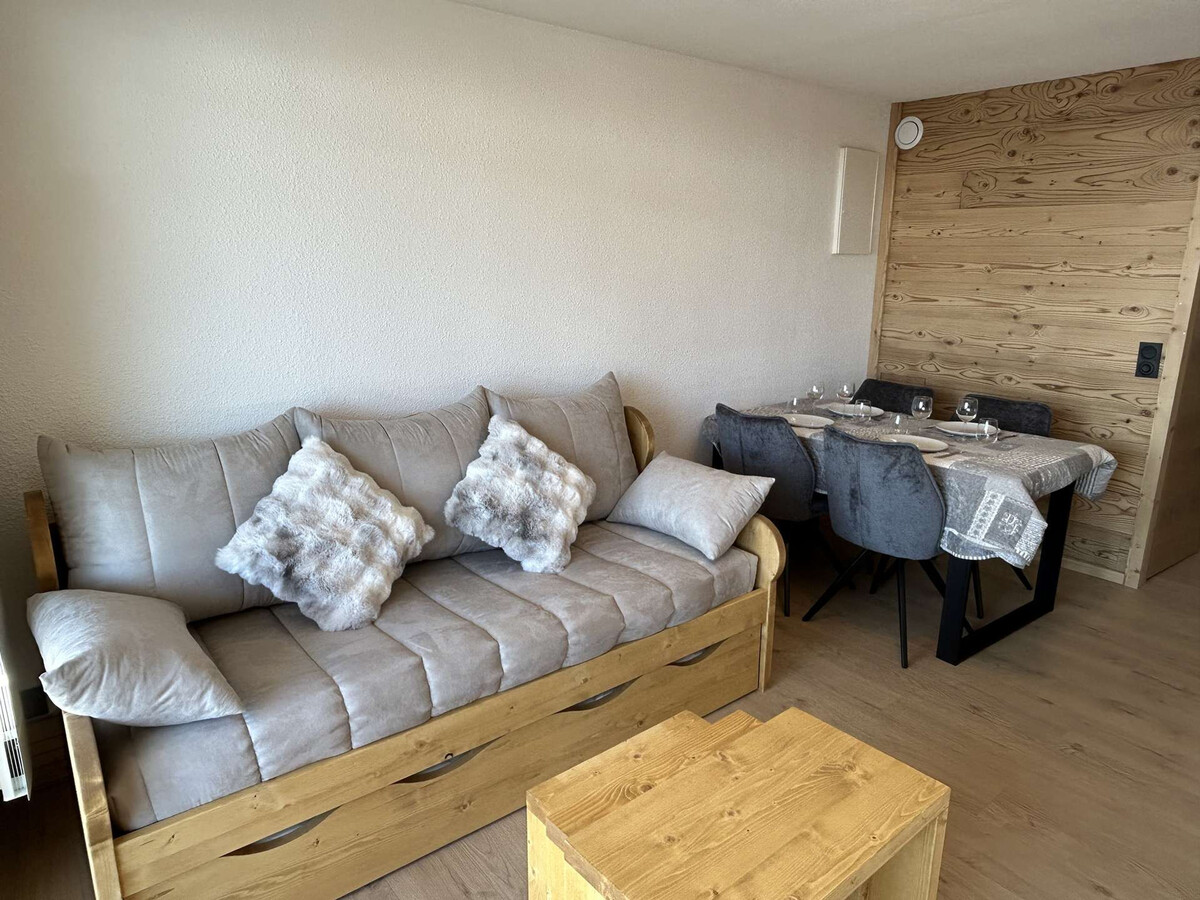 Studio cabine rénové aux Saisies, terrasse 15m² - Photo 6