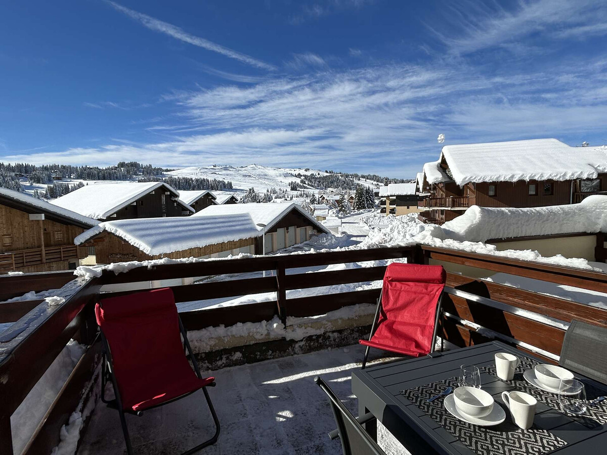 Studio cabine rénové aux Saisies, terrasse 15m² - Photo 12