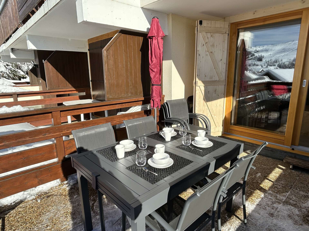 Studio cabine rénové aux Saisies, terrasse 15m² - Photo 14