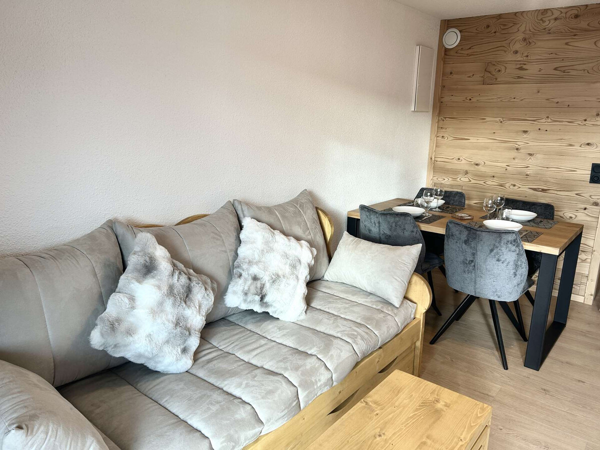 Studio cabine rénové aux Saisies, terrasse 15m² - Photo 15