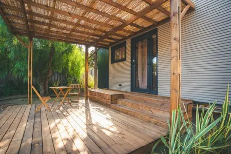 Tiny House HOLA CAMP à Coma-ruga, terrasse privée : photo 5