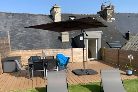 Maison de village 6 pers., terrasse 35 m² à Guerlesquin