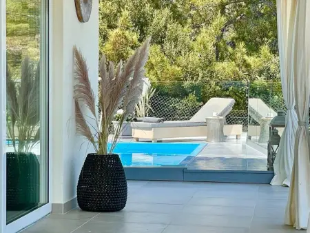 Location maison à Agios Nikolaos (Crete), Olive Green mit Blick auf das Wasser