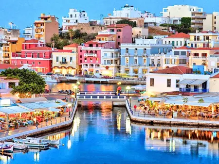 Olive Green  mit Blick auf das Wasser, Location Maison 8 personnes à Agios Nikolaos (Crete) - Photo 4