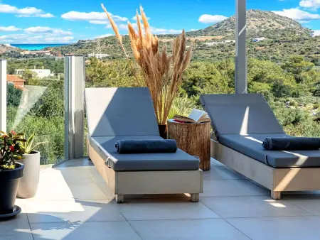 Olive Green  mit Blick auf das Wasser, Location Maison 8 personnes à Agios Nikolaos (Crete) - Photo 18