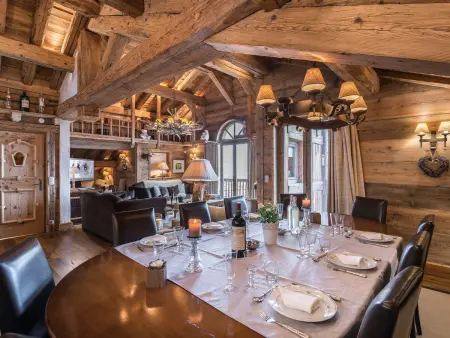 Location chalet à Courchevel 1850, Chalet de luxe Courchevel 12 pers. avec bien-être et cinéma