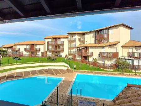 Location appartement à Vieux Boucau les Bains, Appartement 5 pers avec piscine et parking à Vieux-Boucau
