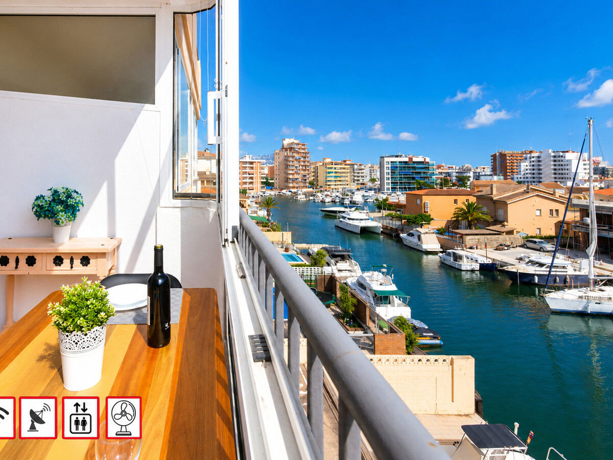 Studio 32 m² lumineux à Roses, terrasse, 3 personnes - Photo 1