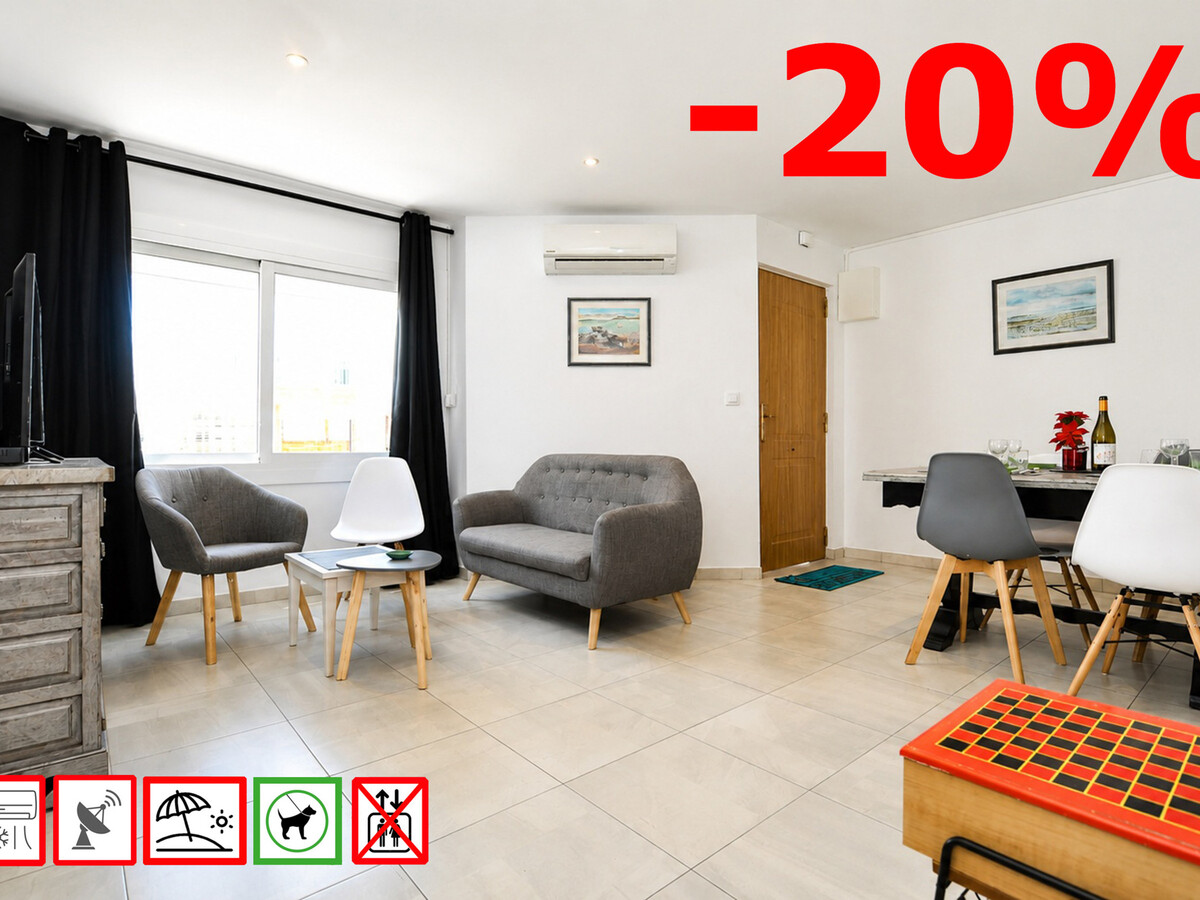 Appartement 3 chambres à 50 m de la plage à Roses - Photo 1