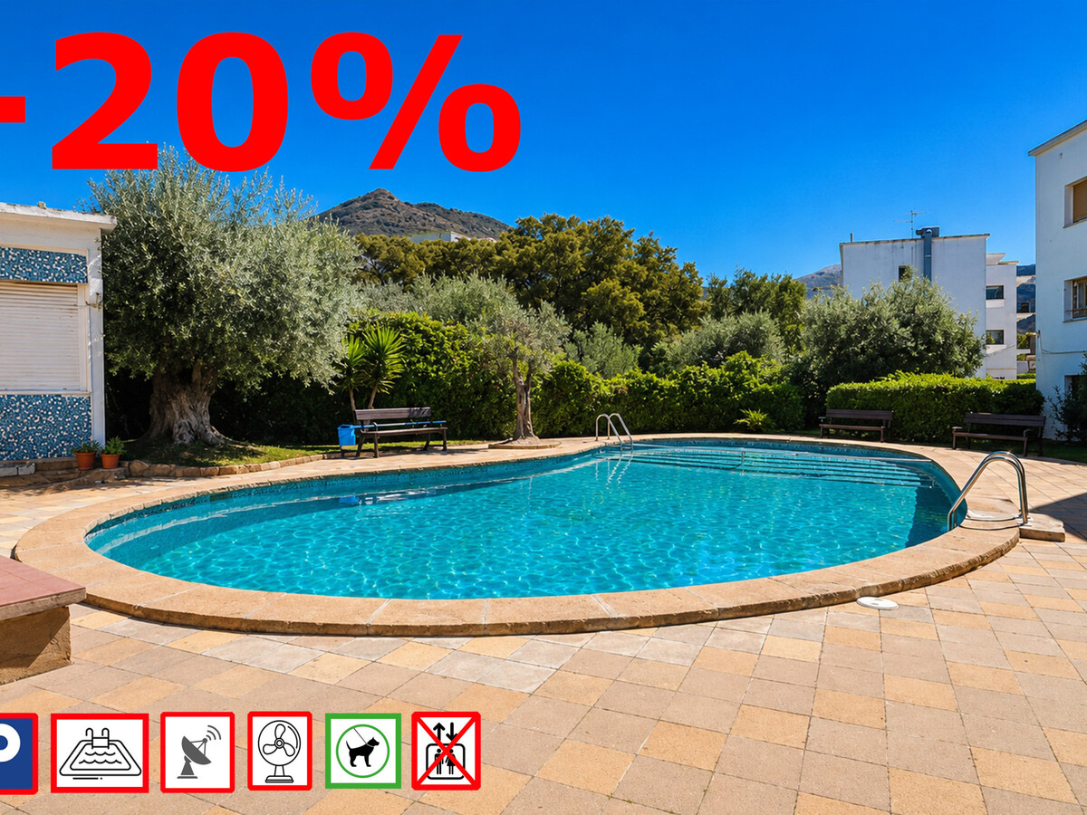 Appartement 2 ch, piscine & vue mer à Roses - Photo 1