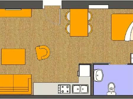 Studio 25 m² à Pals, 4 personnes, piscine collective : photo 10