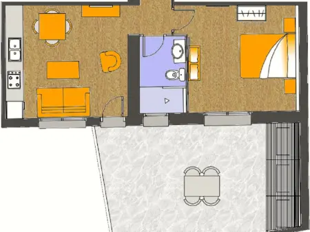 Appartement 4 pers. avec patio et piscine à Pals : photo 14