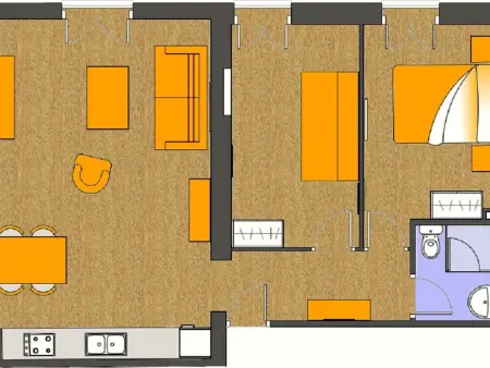 Appartement 50 m² centre-ville Pals, 6 personnes : photo 15