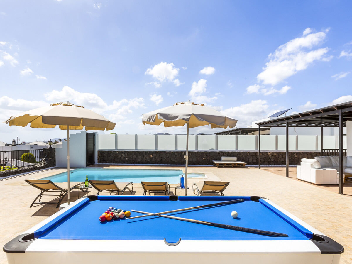 Villa 6 pers. à Tías : piscine chauffée et vue mer - Photo 3